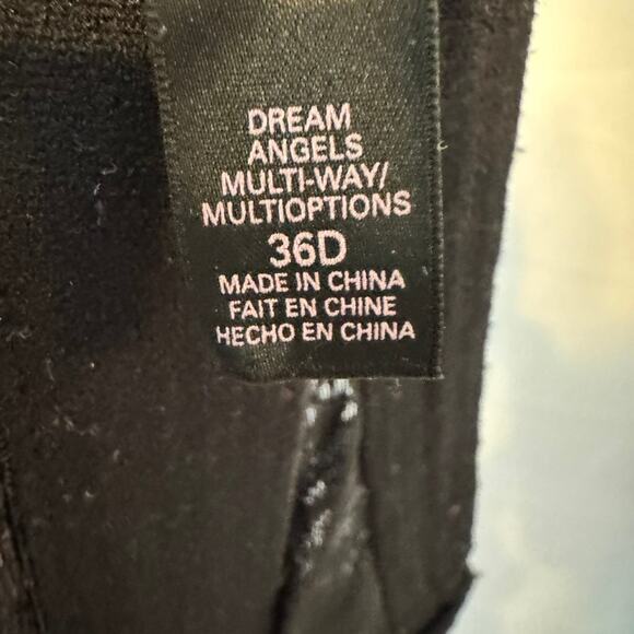 Victoria's Secret Dream Angels Black Lace Underwire Strapless Bra Size 36D - Picture 7 of 9